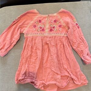 Pink Embroidered Kids dress Louise Misha 5 y